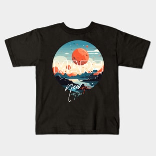 New Home Mars, Martian Life Space Exploration Art Kids T-Shirt